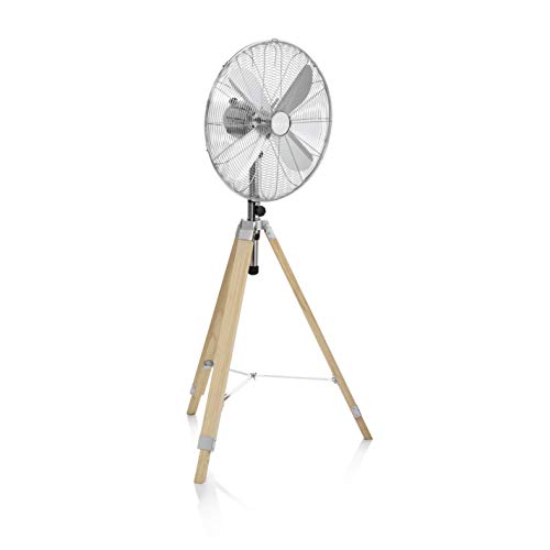 Imagen principal de Tristar VE-5805 Ventilador metálico de pie con trípode de madera, 45