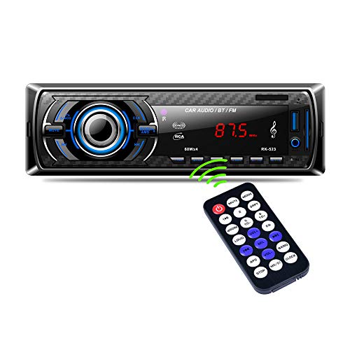 Imagen principal de Autoradio Bluetooth, 4×60W Manos Libres Radio FM Estéreo de Coche, A
