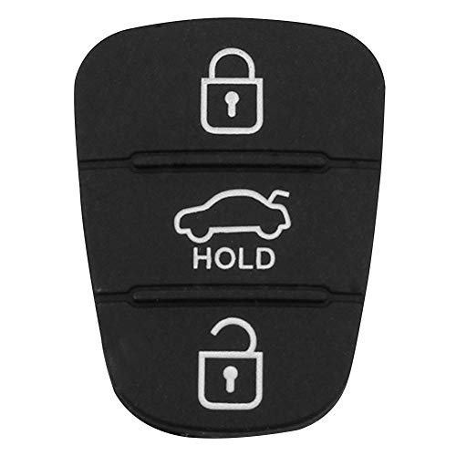 Imagen principal de ahomi 3 Botones de Goma para Hyundai Kia Flip Remote Car Key Shell (co