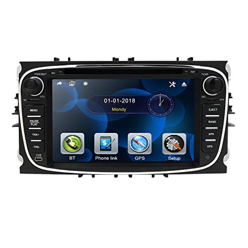 Imagen principal de hizpo 7 Pulgadas Doble DIN Radio Coche Reproductor de DVD Soporte est