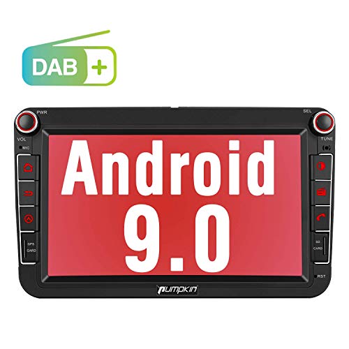 Imagen principal de ?Nuevo? Pumpkin Android 9.0 Autoradio 2 DIN Radio para VW, 8? Navegado