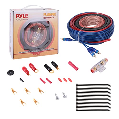 Imagen principal de Pyle PLAM40 - Kit de instalación de altavoces y amplificador de bater