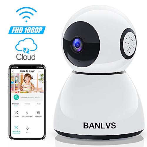 Imagen principal de BANLVS 1080P Cámara IP WiFi, Cámara de Vigilancia WiFi Interior FHD 