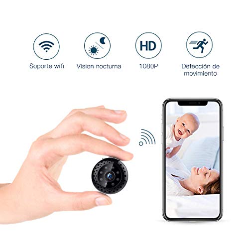 Imagen principal de FREDI Cámara espía HD 1080P WiFi Cámara Videocámara Oculta Mini C