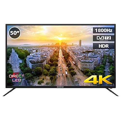 Imagen principal de Television LED 50 INFINITON 4K UHD - USB, HDMI, 1800Hz, Modo Hotel