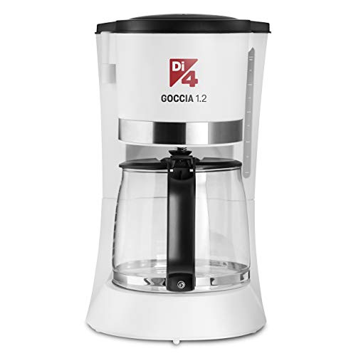 Imagen principal de Di4 Goccia 1.2 - Cafetera de goteo 1.2L de capacidad, 680W, Jarra Cris