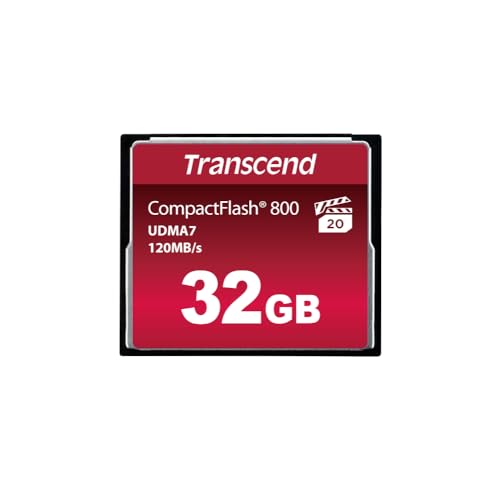 Imagen principal de Transcend TS32GCF800 - Memoria Compact Flash de 32 GB, Negro