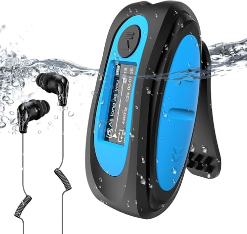 Imagen principal de AGPTEK Mp3 Acuatico 8GB con Pantalla, S07 Clip Reproductor MP3 Waterpr
