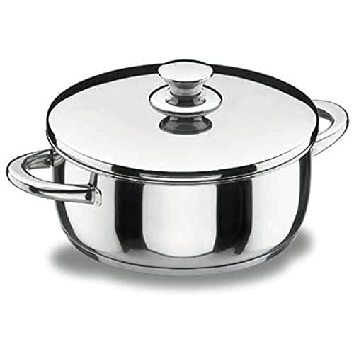 Imagen principal de LACOR 40022 Cacerola Con Tapa Vitrocor Inox, Plata, 22 cm