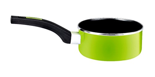 Imagen principal de Monix Lima - Cazo 16 cm de acero esmaltado verde con antiadherente Tef
