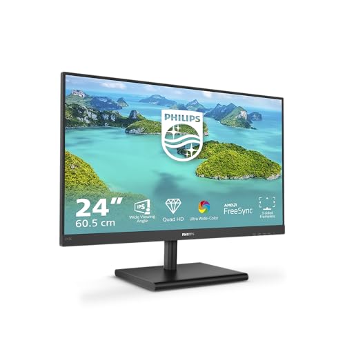 Imagen principal de Philips Monitors 245E1S/00-24,QHD, 75Hz, IPS, FreeSync (2560x1440 250c