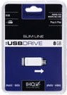 Imagen principal de Intenso 8GB Slim - Memoria USB (8 GB, USB 2.0, 28 MB/s, Color Blanco, 