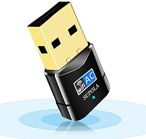 Imagen principal de SUPOLA USB WiFi Adaptador, WiFi Antena 600Mbps Mini USB WiFi Dual Band
