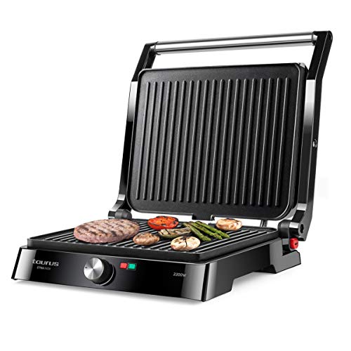 Imagen principal de Taurus ETNA INOX 2 en 1 Grill Plancha de Asar, Surface antiadhésive