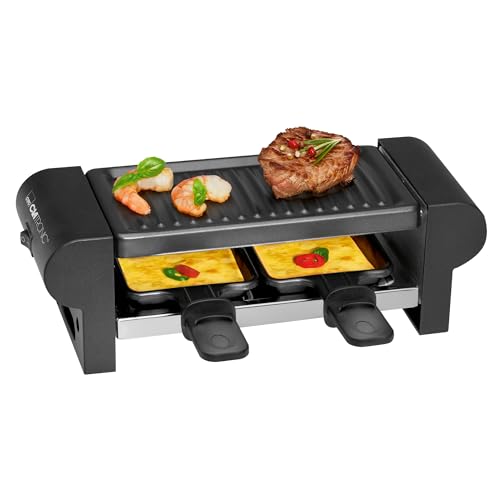 Imagen principal de Clatronic 263694 Raclette Grill, 2 Personas, 350W, 350 W, Antiadherent