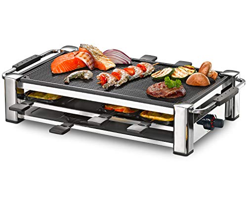 Imagen principal de Rommelsbacher raclette eléctrico (8 personas) Chrome cromado 1.5E+3 w