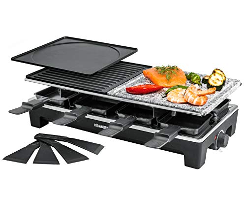 Imagen principal de Rommelsbacher RCS 1350 raclette 8 personne(s) 1350 W Noir, Acier inoxy