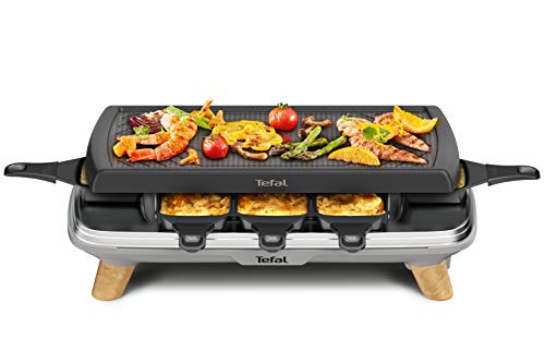 Imagen principal de Raclette Tefal Gourmet 8 tazas profundas 3 en 1 1350 W Gris