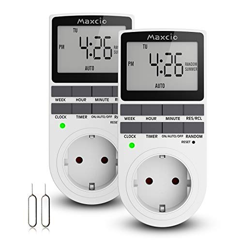 Imagen principal de Temporizador Enchufe Digital Programable, Maxcio Programador Enchufe S