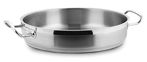 Imagen principal de LACOR - 57628 - Paellera Sin Tapa 28x6cm INOX 18% CR.