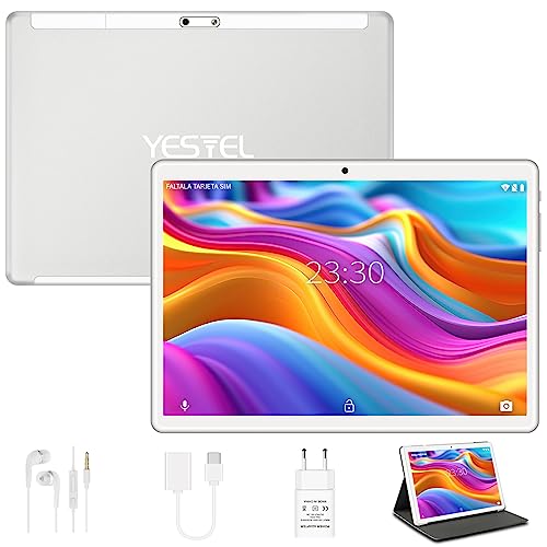 Imagen principal de YESTEL Tablet 10 Pulgadas con Funda, Android Google GMS, 4 GB RAM 64 G