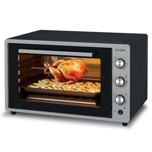 Imagen principal de ICQN Minihorno de 70 XXL, 1800 W, con iluminación interior y recircul