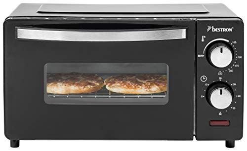 Imagen principal de Bestron Mini Horno con Calor Superior e Inferior, 9 Litros, 800W, Negr
