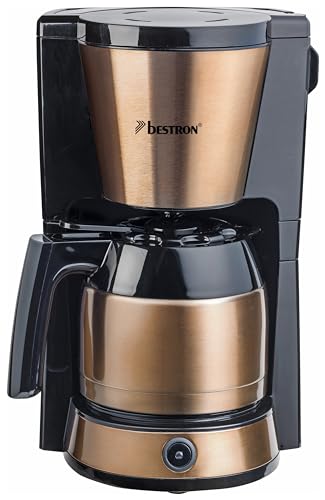 Imagen principal de Bestron Cafetera con Jarra Termo, 8 Tazas, 900 W, Acero Inoxidable en 