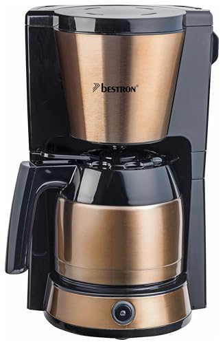 Imagen principal de Bestron Copper Collection Cafetera con Jarra Termo, 8 Tazas, 900 W, 1 