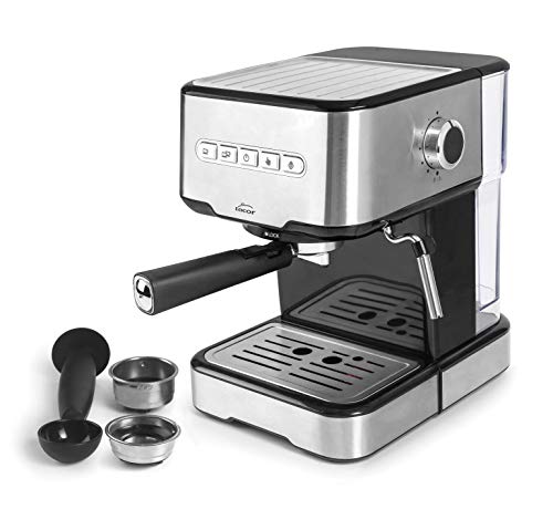 Imagen principal de Lacor 69256 - Cafetera espresso con 2 salidas de café y función de c
