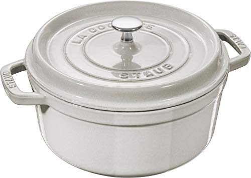 Imagen principal de STAUB - Olla redonda (20 cm), diseño de trufa blanca