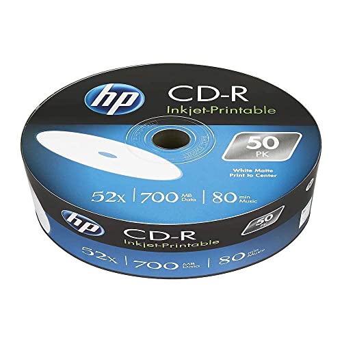 Imagen principal de HP CD-R 700MB (80min) 52x Inkjet Printable 50-spindl Bulk