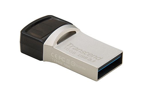 Imagen principal de Transcend JF890 - 16GB OTG Conector Dual: USB 3.1 Gen 1 + Type C, Met�