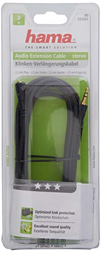 Imagen principal de Hama 00122321 3m 3.5mm 3.5mm Negro cable de audio - Cables de audio (3