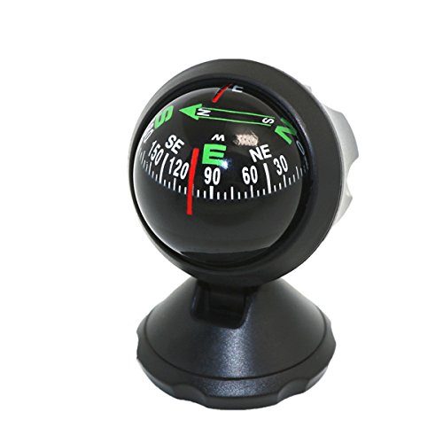 Imagen principal de VORCOOL Brújula para coche, bola autoadhesiva para camión, barco o s
