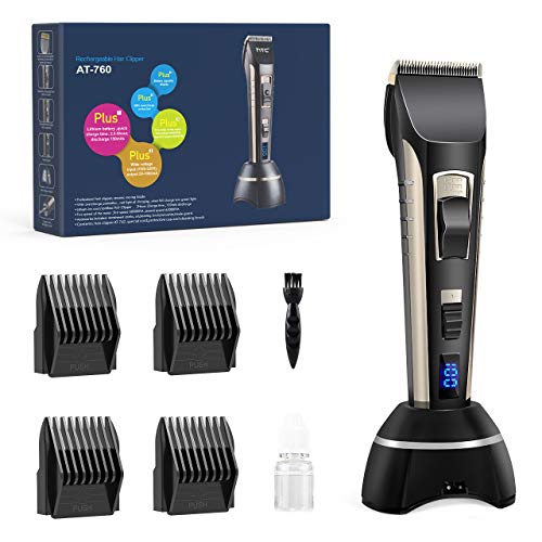 Imagen principal de Cortapelos Hombre, Nivlan Cortapelos Profesional Recargable Motor Sile