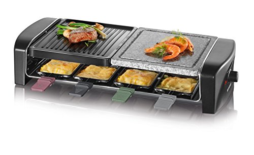 Imagen principal de SEVERIN Raclette grill con piedra natural y plancha, grill con parrill