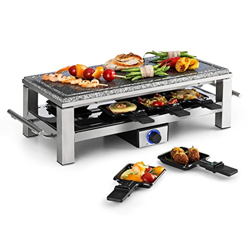 Imagen principal de Klarstein Schmelzlette Raclette Silver Edition - Plancha eléctrica, T