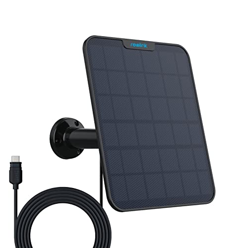 Imagen principal de Reolink [Versión Actualizada 2023] 6W Panel Solar (Negro) para Cámar