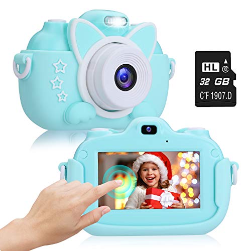 Imagen principal de 2NLF Cámara para Niños 1080P 3.0 IPS HD Pantalla Táctil Cámara de 