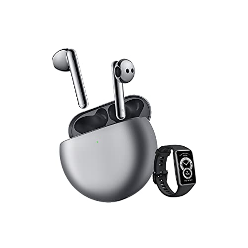 Imagen principal de HUAWEI FreeBuds 4 + Band 6 Negra - Auriculares inalámbricos, Bluetoot