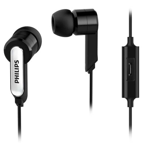 Imagen principal de PHILIPS AUDIO SHE1405BK - Auriculares (con Cable y micrófono, Cable d