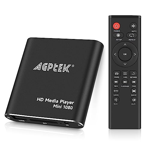 Imagen principal de Reproductor Multimedia, AGPTEK 1080p HD Reproductor Multimedia para TV