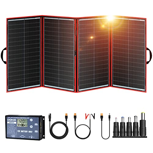 Imagen principal de DOKIO Kit Panel Solar Plegable 300W 12V monocristalino portátil, pleg