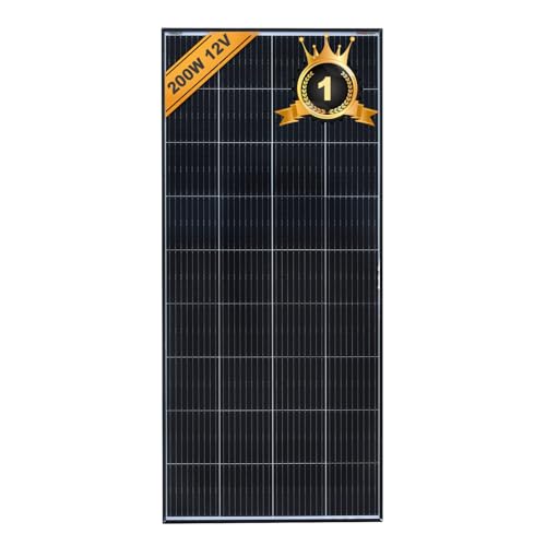 Imagen principal de enjoy solar® Panel Solar Monocristalino 200W 12V, PERC 9BB ? Ideal pa