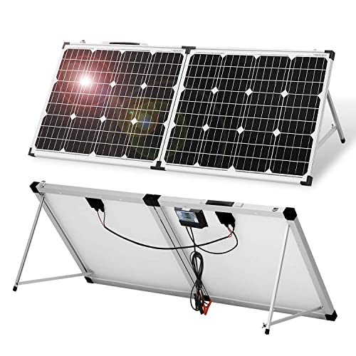 Imagen principal de DOKIO Panel Solar Monocristalino PLEGABLE 100w con REGULADOR y MALETA,
