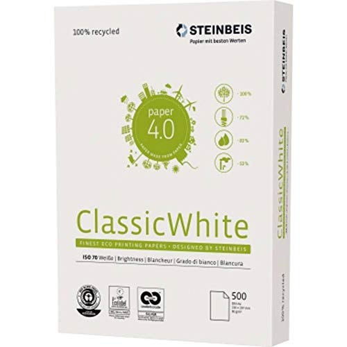 Imagen principal de Steinbeige ClassicWhite, A4, 80 g/m², grado de blanco: 70 CIE, color 