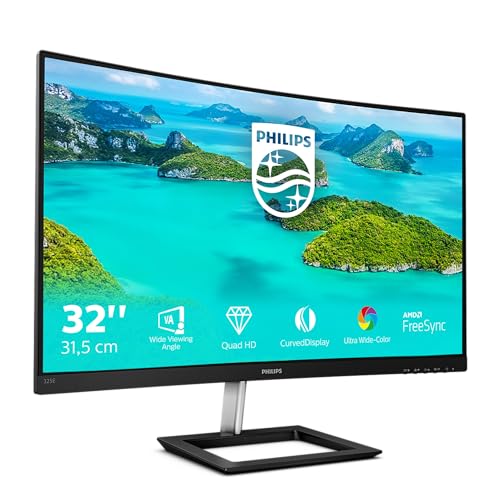 Imagen principal de Philips 325E1C Monitor 32 Pulgadas QHD Curvo, 75Hz, VA, 4 ms GtG, Adap