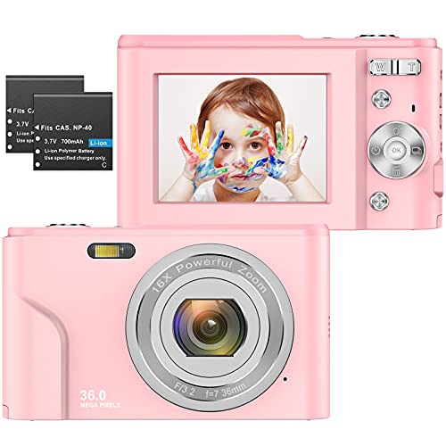 Imagen principal de ZORNIK 1080P Cámaras Digitales, Cámara Compacta 2.4 Pulgadas LCD Rec