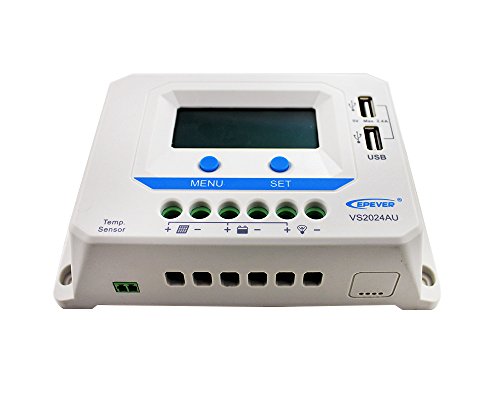 Imagen principal de EPEVER PWM VS2024AU 20A Controlador de carga 12/24V max. PV 50V